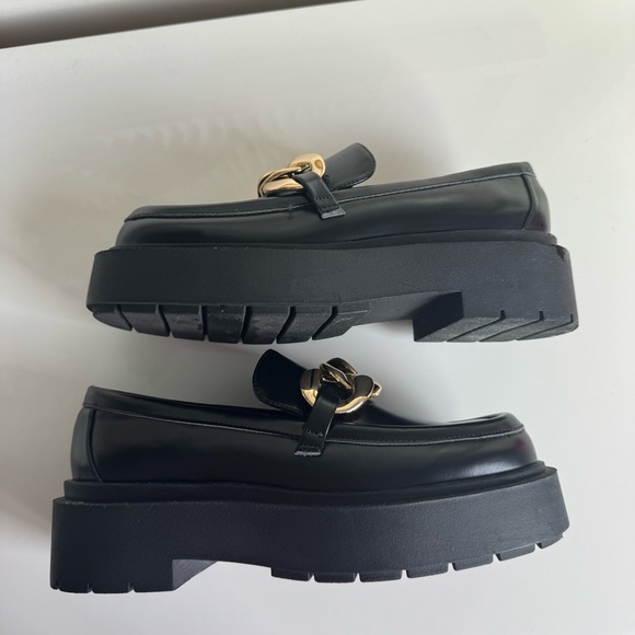 H&M Black Gold-Chain Chunky Loafers - Picture 7 of 7
